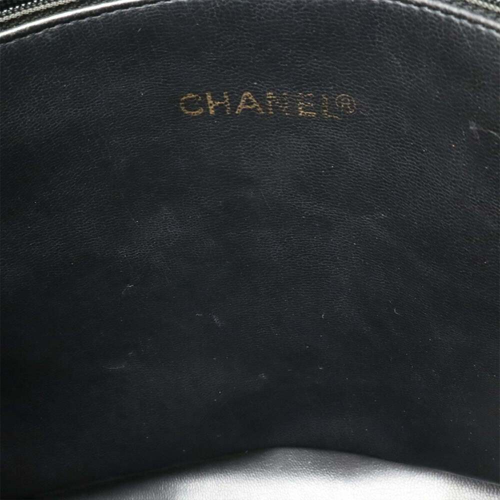 CHANEL Black Caviar Leather Logo Shoulder Bag - Picture 8 of 10